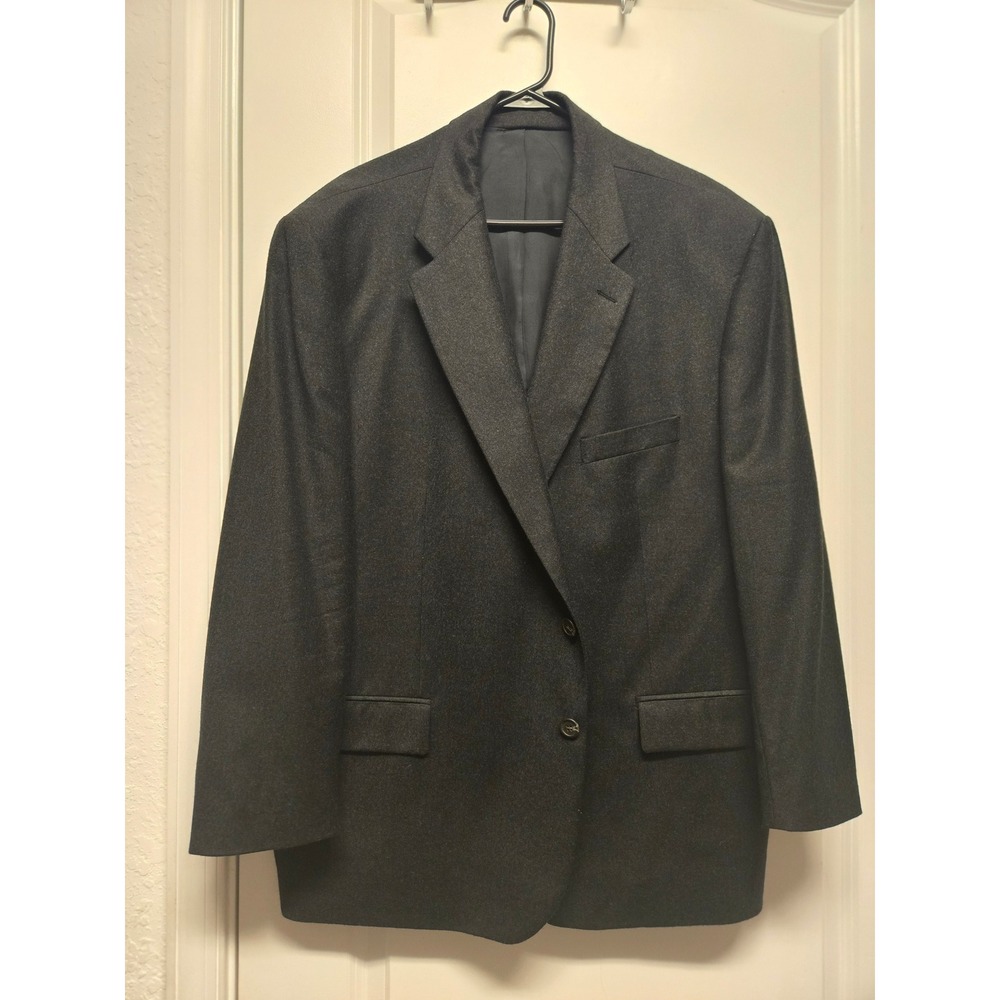 Lauren Ralph Lauren Mens Wool Cashmere Blazer Sport Coat Charcoal Grey 52R